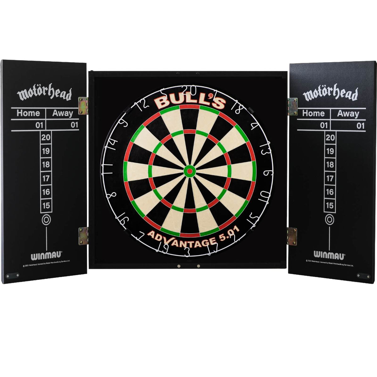 Cabinets &amp; Dartboards - Winmau - Motorhead Ace of Spades Dartboard Cabinet &amp; Dartboard Bundle - Choose Your Board Bulls NL - Advantage 501