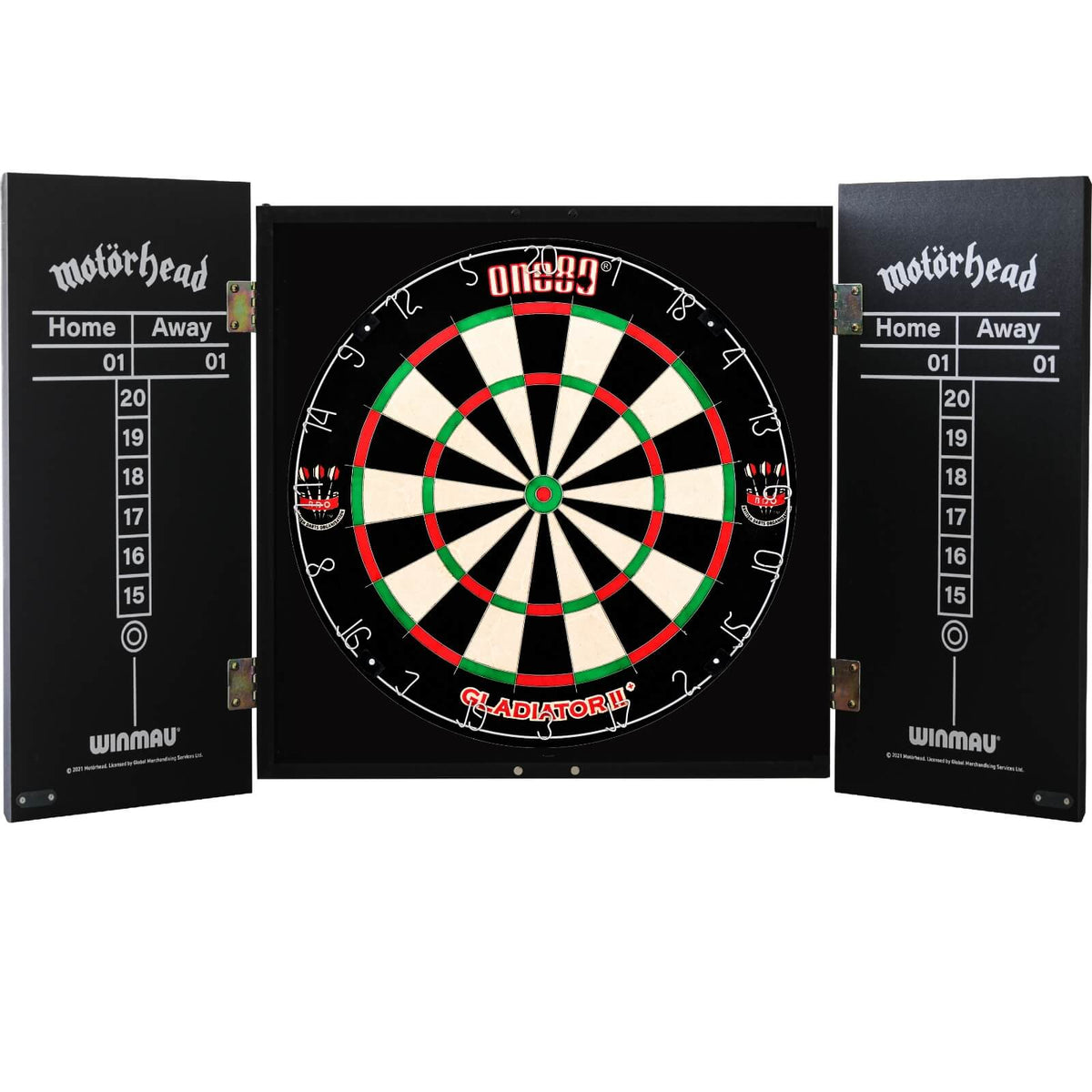 Cabinets &amp; Dartboards - Winmau - Motorhead Ace of Spades Dartboard Cabinet &amp; Dartboard Bundle - Choose Your Board One80 - Gladiator 2+