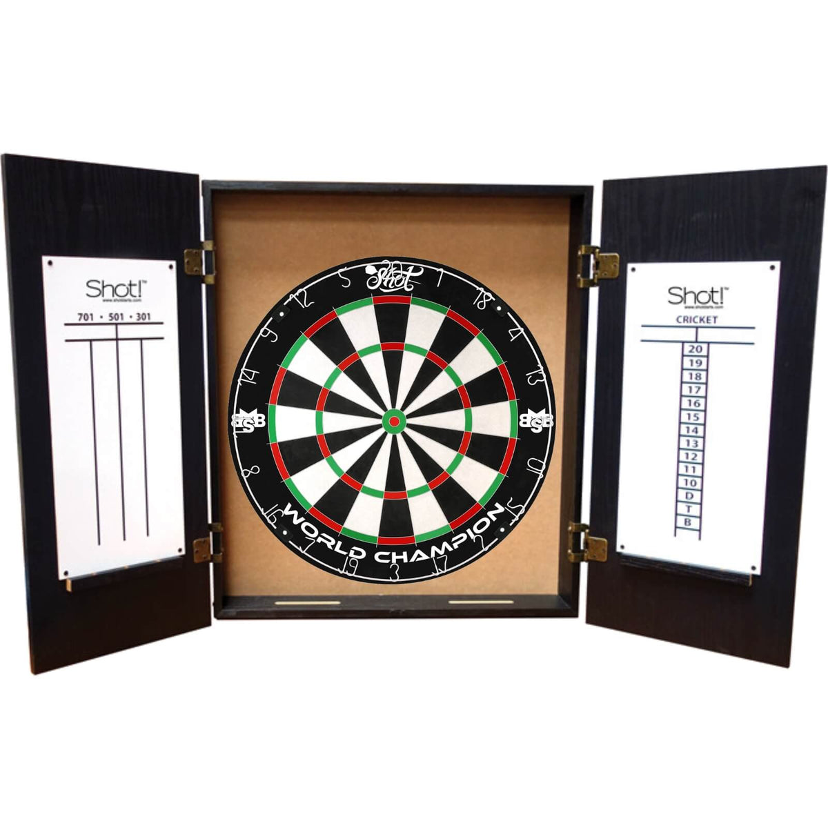 Cabinets &amp; Dartboards - Shot - Quantum Dartboard Cabinet &amp; Dartboard Bundle - Choose Your Board Shot - Michael Smith