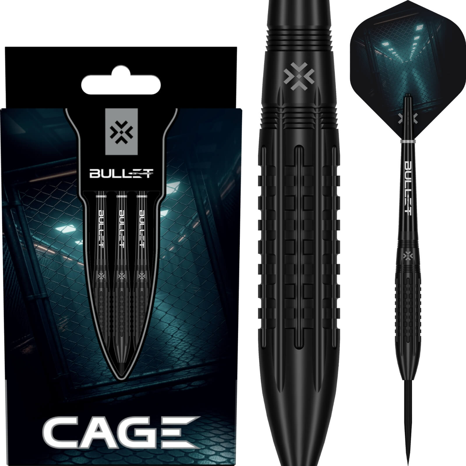 Bullet - Cage Darts - Steel Tip - 90% Tungsten - 24g 25g 26g