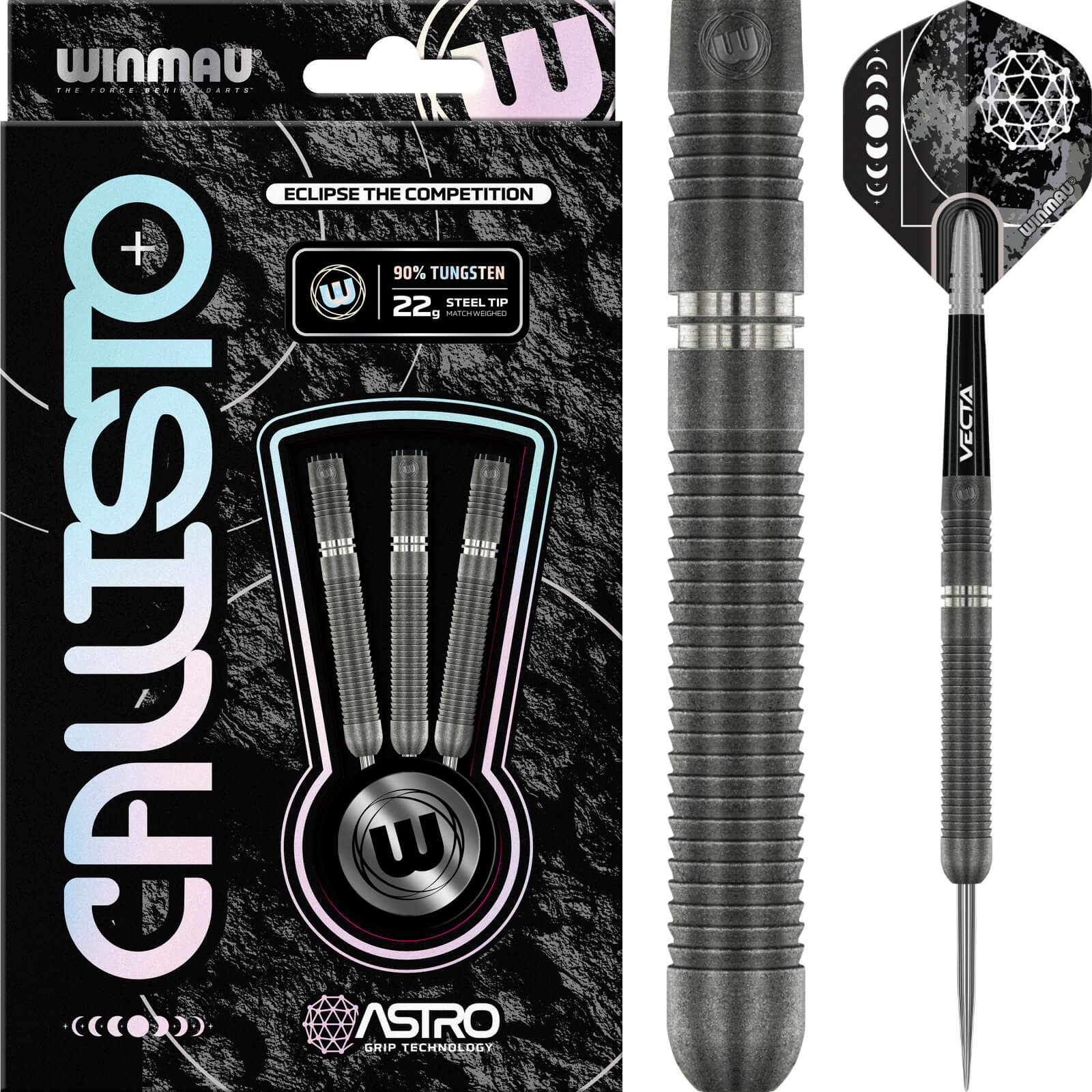 Darts - Winmau - Callisto 1 Darts - Steel Tip - 90% Tungsten - 22g 24g