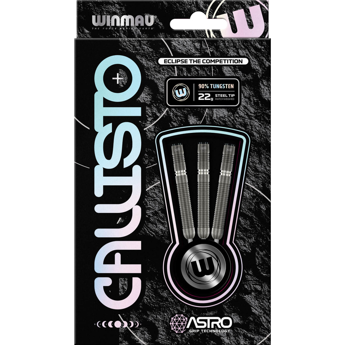 Darts - Winmau - Callisto 1 Darts - Steel Tip - 90% Tungsten - 22g 24g