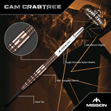 Mission - Cam Crabtree V2 Darts - 95% Tungsten - 22g 24g