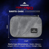 Mission - Force 90 Darts Case - Limited Edition Grey Denim