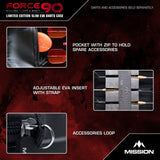 Mission - Force 90 Slim Darts Case - Limited Edition Grey Denim