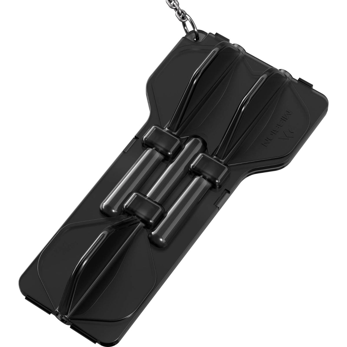 Dart Cases - Mission - Force 90 Moulded Integrated Flight &amp; Shaft Case Black