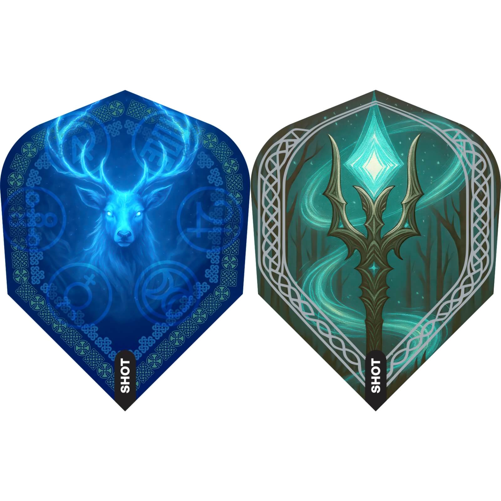 Dart Flights - Shot - Celt Merlin & Ohnyalei - Standard Dart Flights