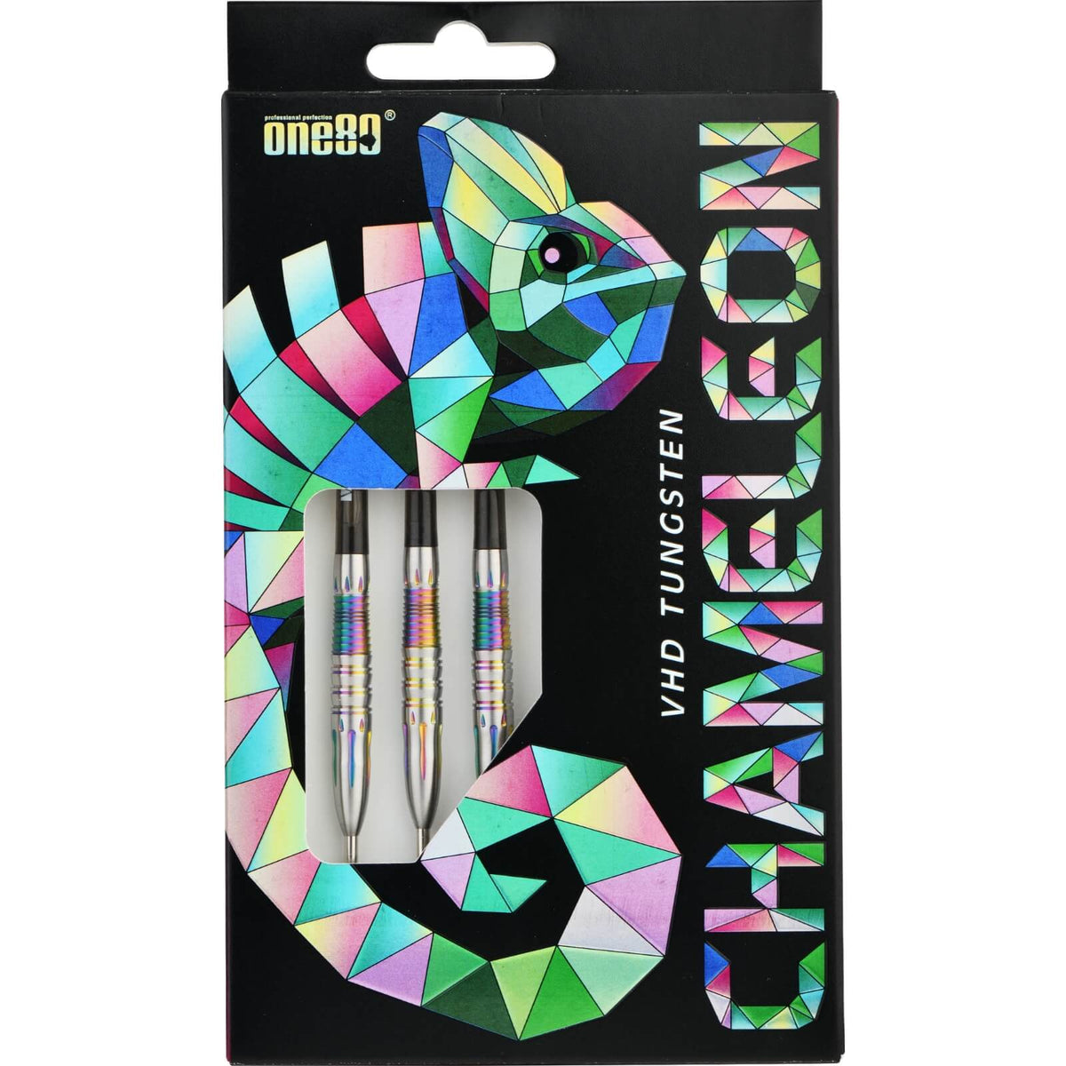 Darts - One80 - Chameleon Furcifer Darts - Steel Tip - 90% Tungsten - 22g 24g 