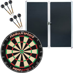 Formula Sports - Championship Dartboard & Cabinet Set -