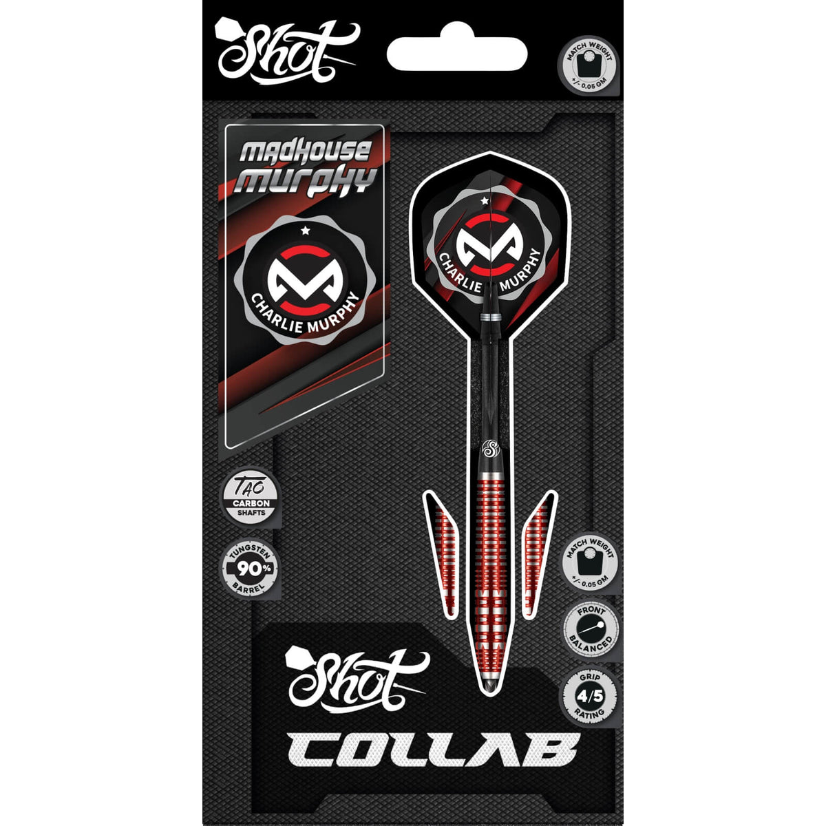 Shot - Charlie Murphy Darts - 90% Tungsten - 23g -