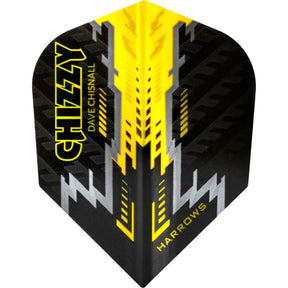 Harrows - Dave Chisnall Chizzy - Standard Dart Flights - Black