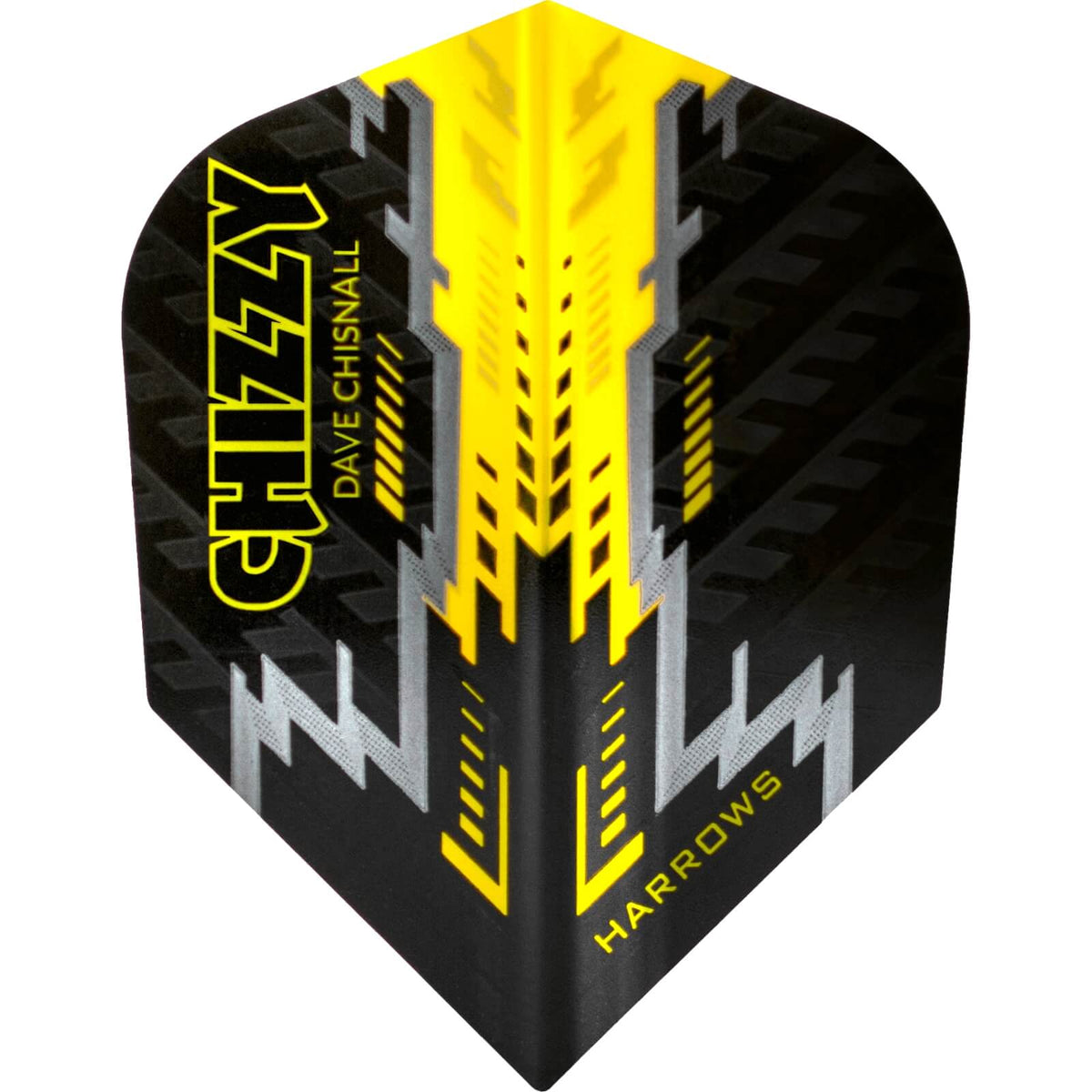 Dart Flights - Harrows - Dave Chisnall Chizzy - Standard Dart Flights Black