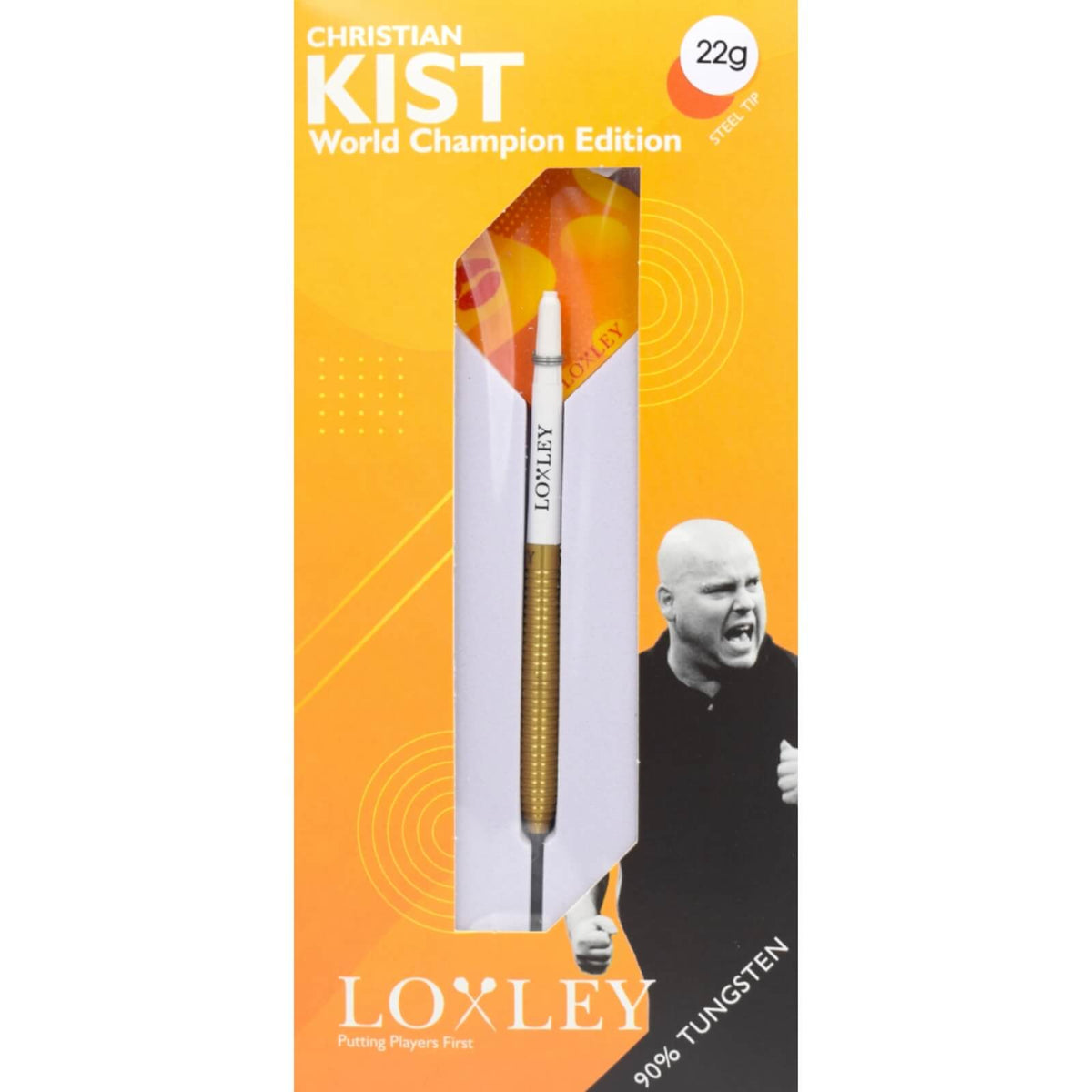 Loxley - Christian Kist WC Edition Darts - Steel Tip - 90% Tungsten - 22g 24g
