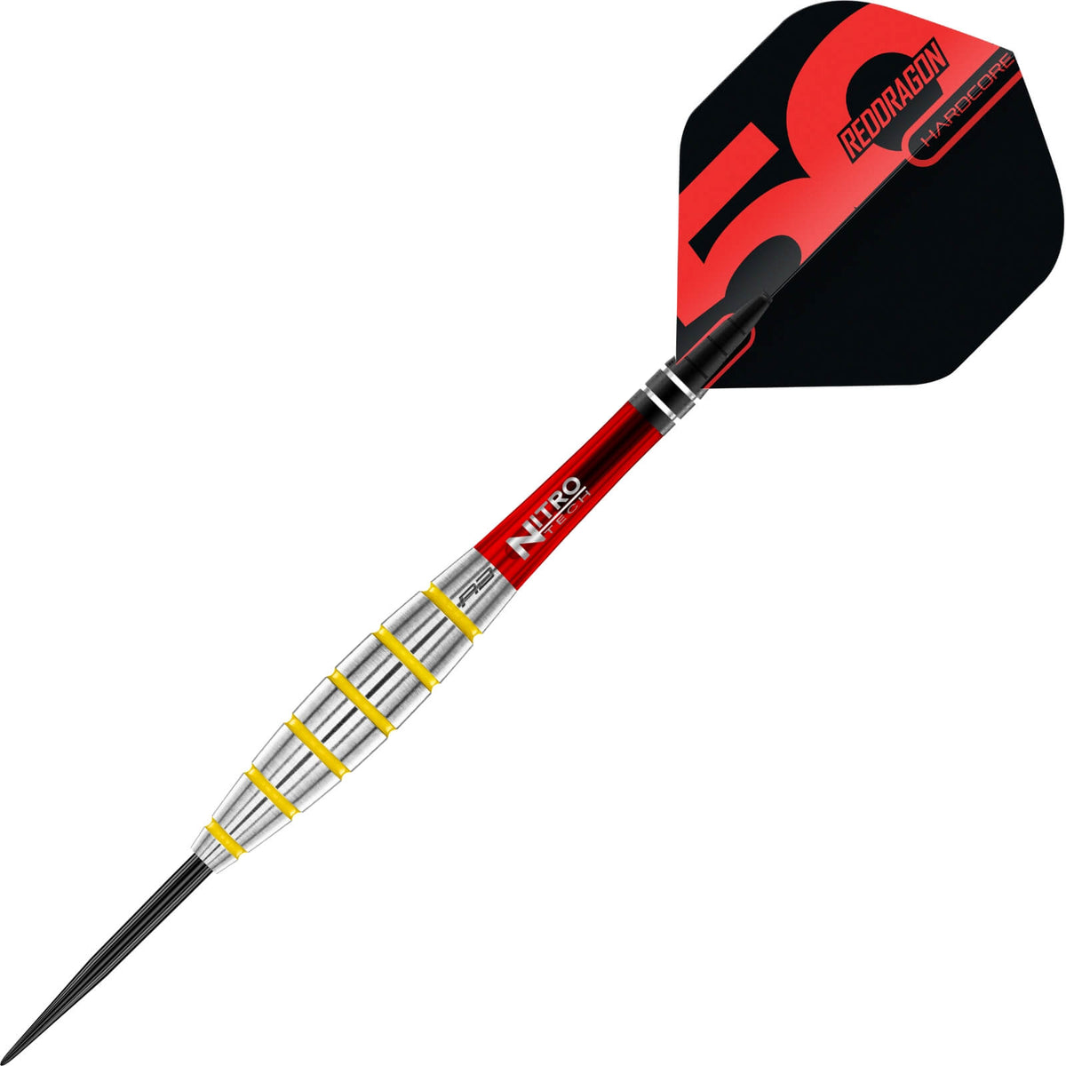 Darts - Red Dragon - Chunky Stumpy 3 Darts - Steel Tip - 85% Tungsten - 24g