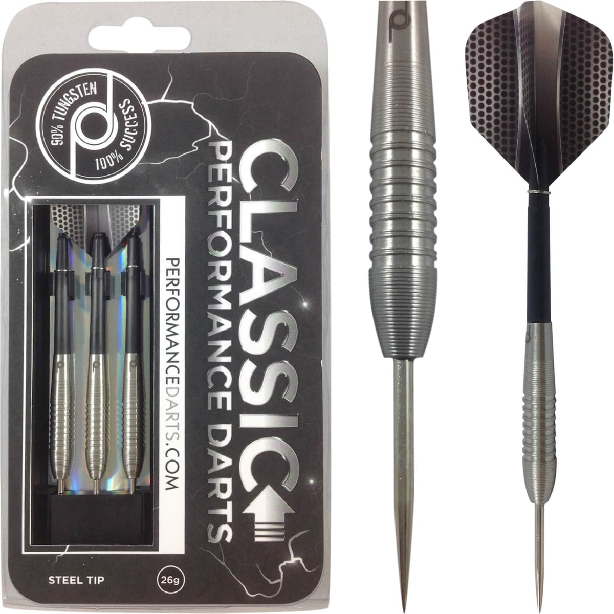 Darts - Performance Darts - Classic - Steel Tip - 90% Tungsten - 22g 24g 26g 