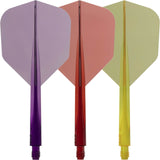 Condor - Axe Small Transparent Colour - Standard Dart Flights - Integrated Flight & Shaft System -