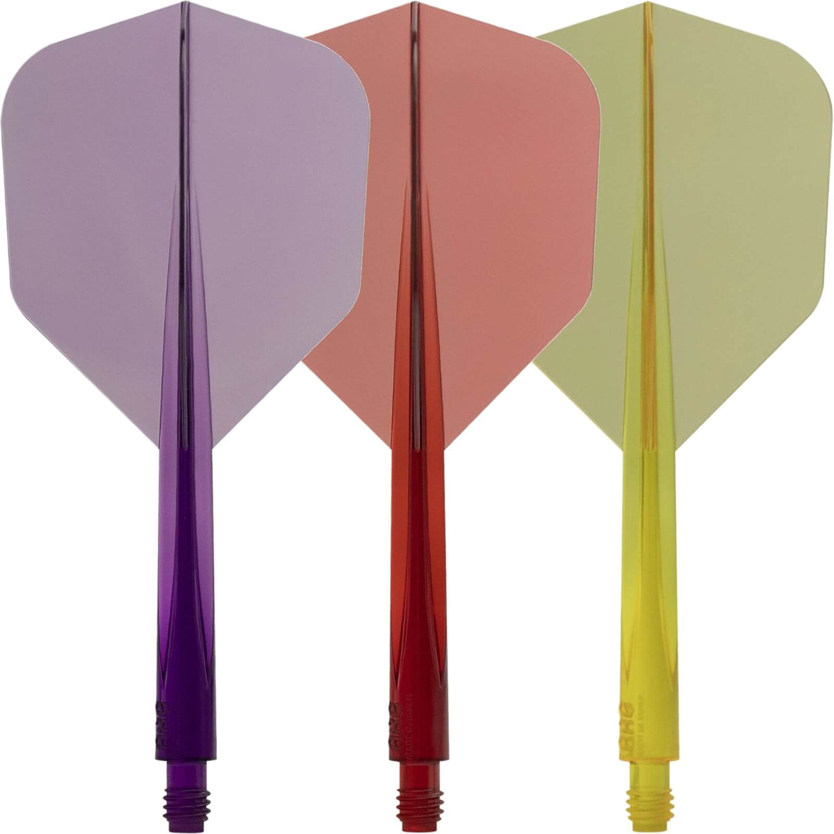 Dart Flights - Condor - Axe Small Transparent Colour - Standard Dart Flights - Integrated Flight &amp; Shaft System 
