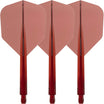 Condor - Axe Small Transparent Colour - Standard Dart Flights - Integrated Flight & Shaft System - Short (21.5mm) / Red