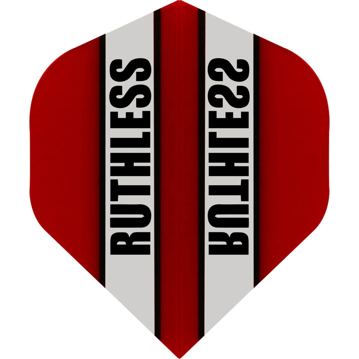 Ruthless - Clear Panels - Big Wing Dart Flights - Red