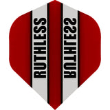 Ruthless - Clear Panels - Big Wing Dart Flights - Red