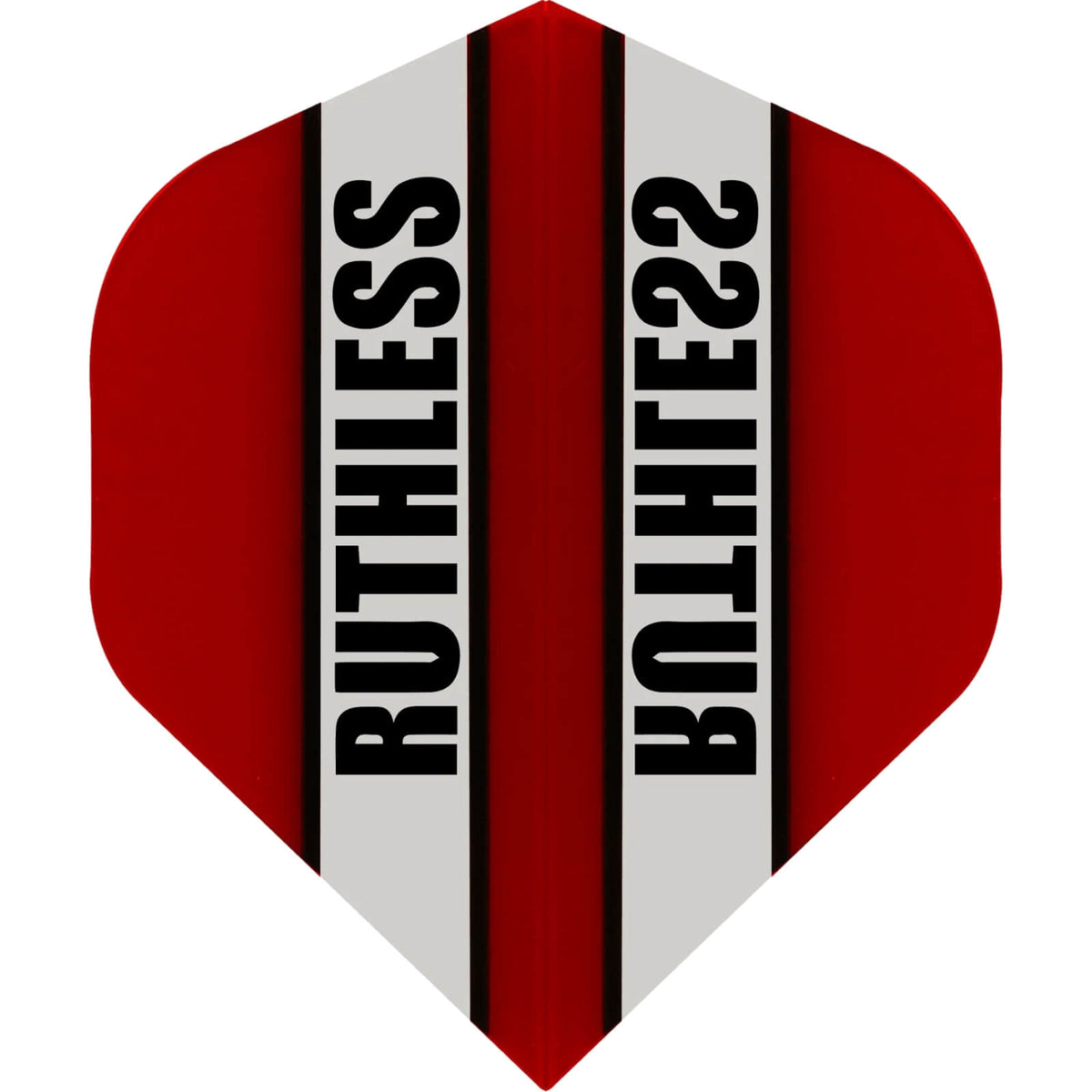 Dart Flights - Ruthless - Clear Panels - Big Wing Dart Flights Red