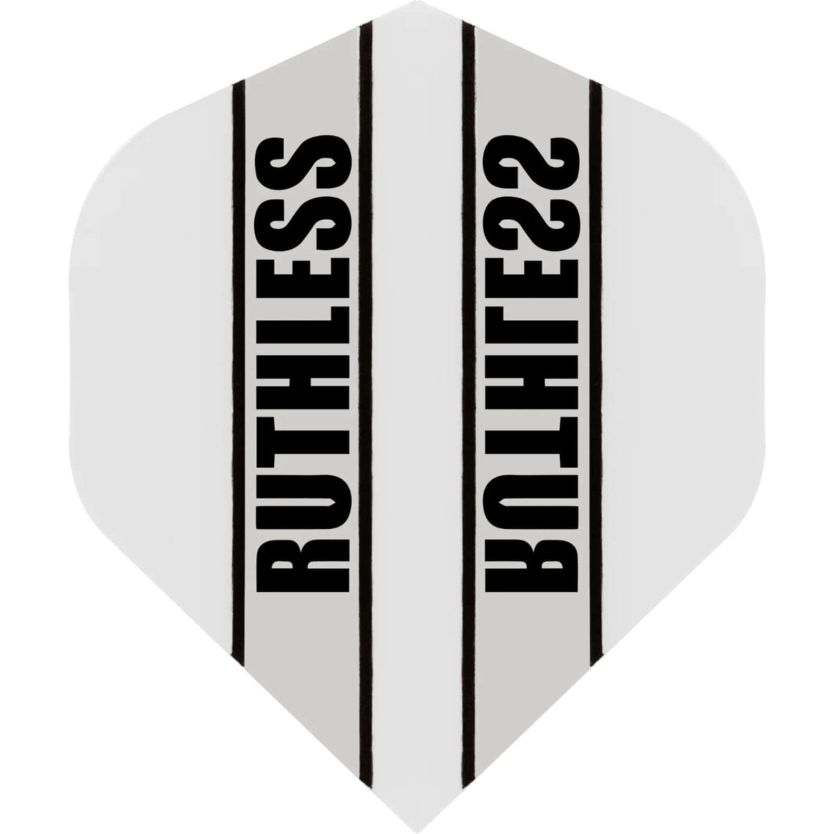 Ruthless - Clear Panels - Big Wing Dart Flights - White