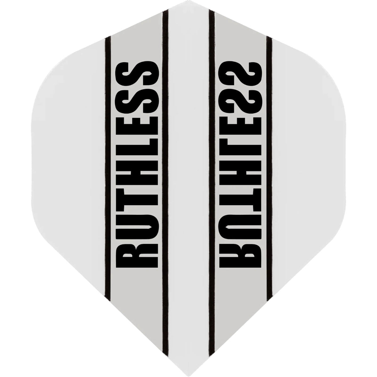 Dart Flights - Ruthless - Clear Panels - Big Wing Dart Flights White
