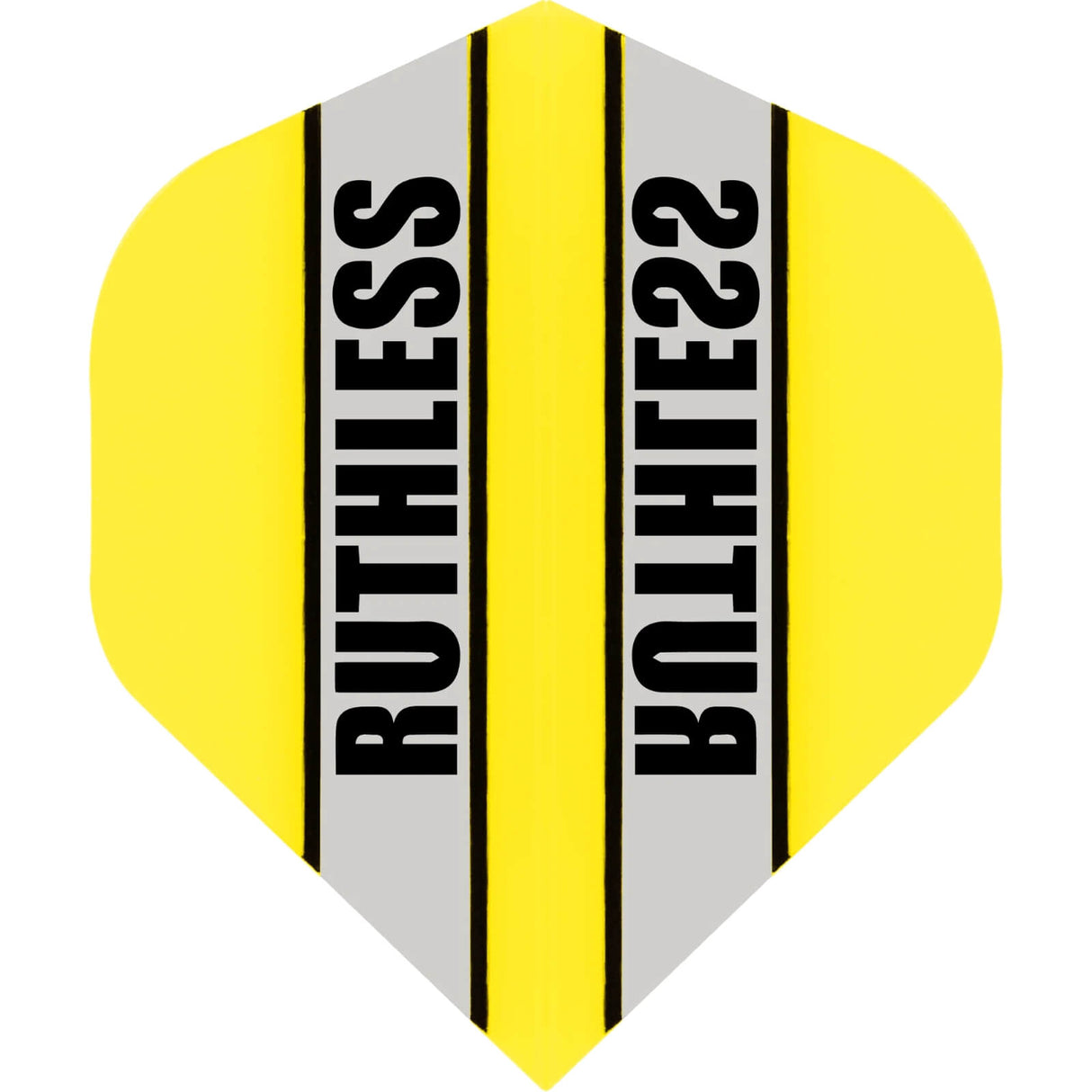 Ruthless - Clear Panels - Big Wing Dart Flights - Yellow