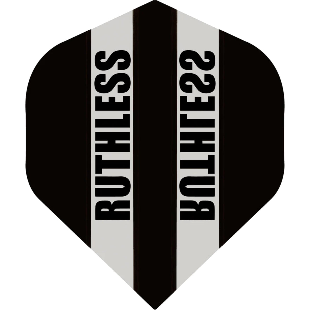 Ruthless - Clear Panels - Big Wing Dart Flights - Black