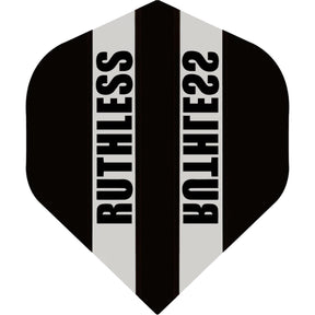 Ruthless - Clear Panels - Big Wing Dart Flights - Black