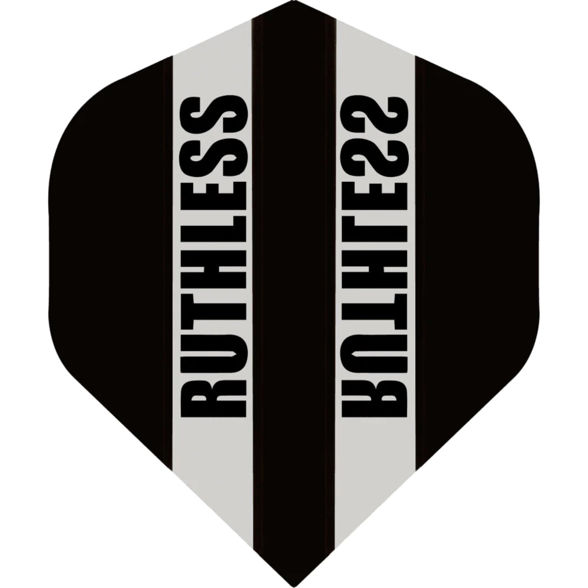 Dart Flights - Ruthless - Clear Panels - Big Wing Dart Flights Black