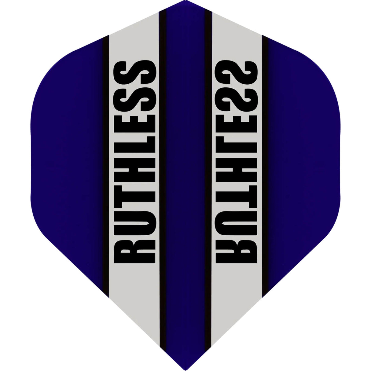 Ruthless - Clear Panels - Big Wing Dart Flights - Dark Blue