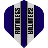 Ruthless - Clear Panels - Big Wing Dart Flights - Dark Blue