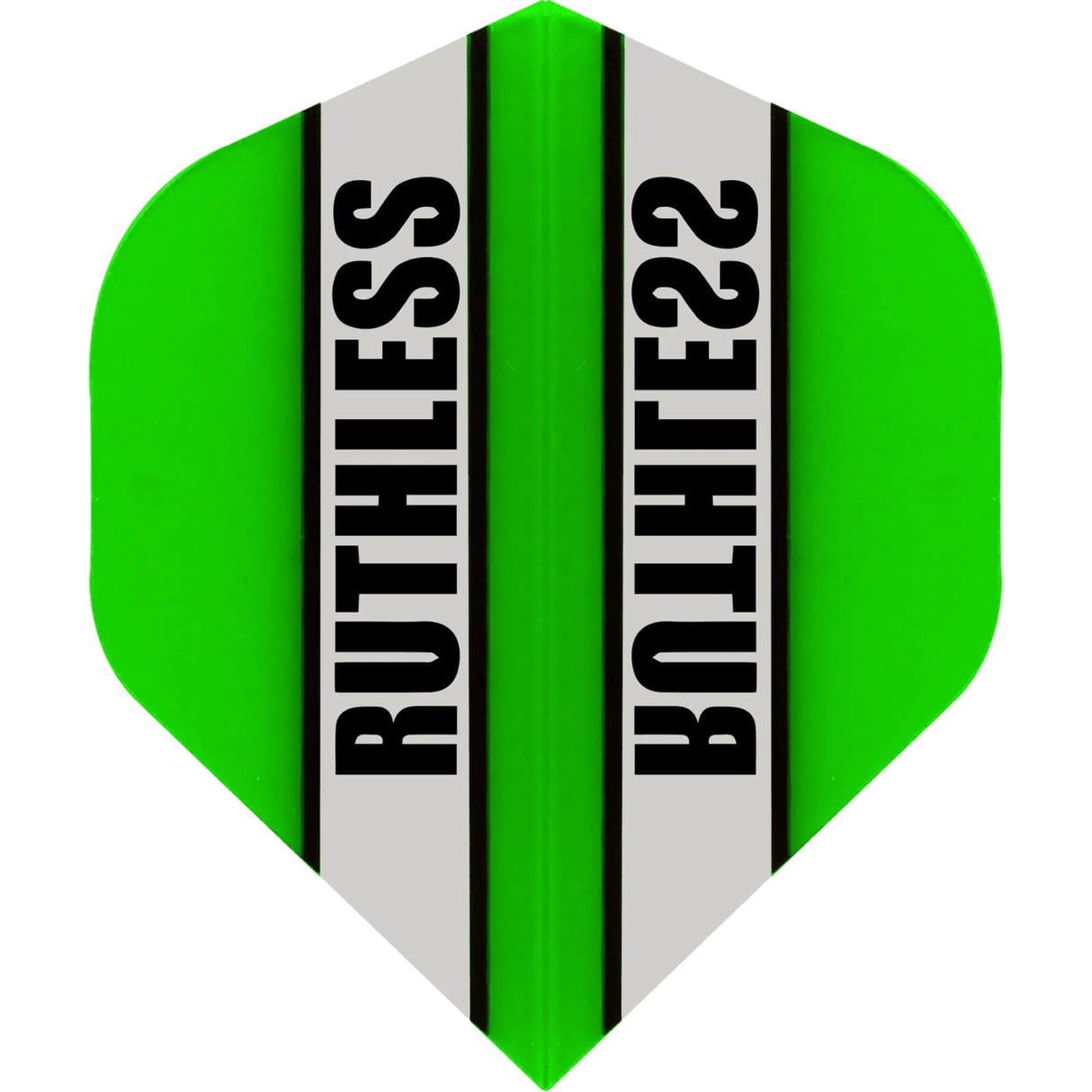 Ruthless - Clear Panels - Big Wing Dart Flights - Green