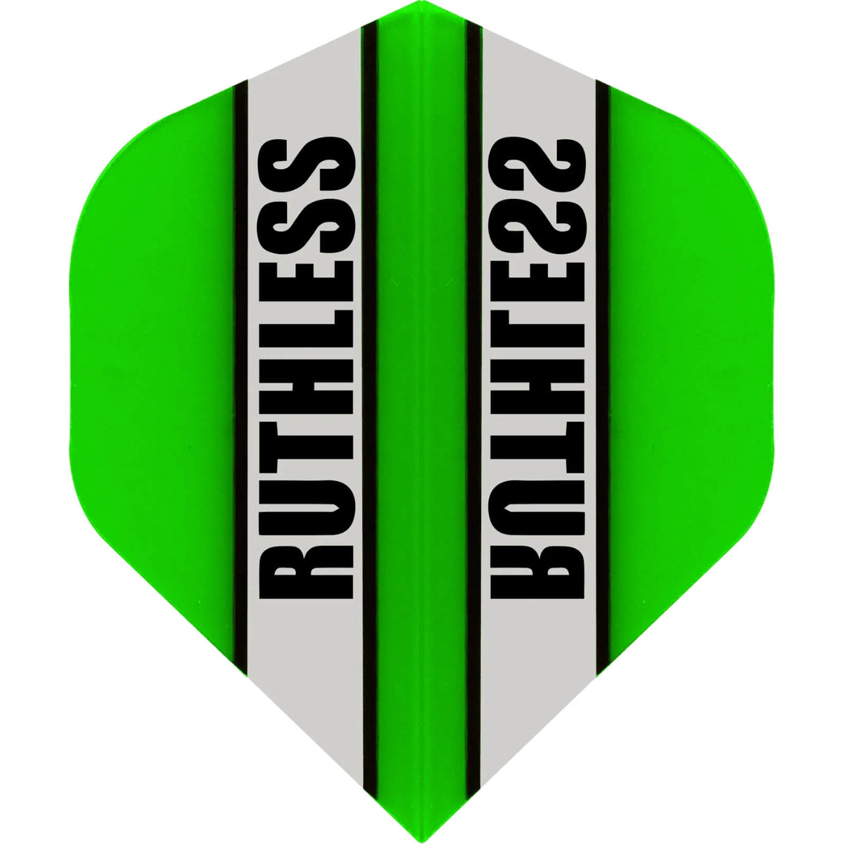 Dart Flights - Ruthless - Clear Panels - Big Wing Dart Flights Green