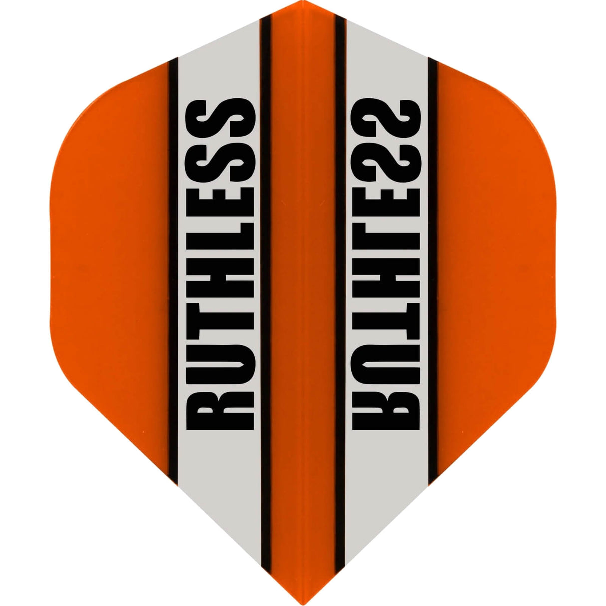 Ruthless - Clear Panels - Big Wing Dart Flights - Orange