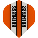 Ruthless - Clear Panels - Big Wing Dart Flights - Orange