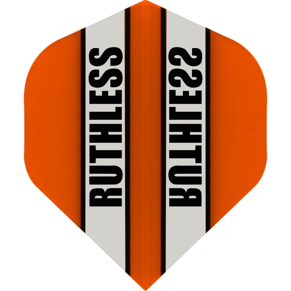 Dart Flights - Ruthless - Clear Panels - Big Wing Dart Flights Orange