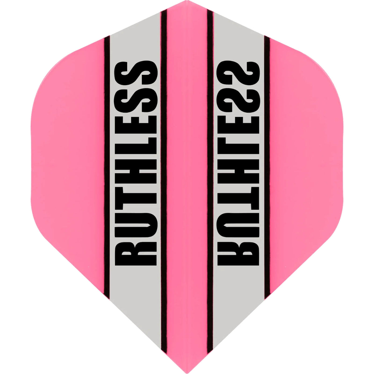 Dart Flights - Ruthless - Clear Panels - Big Wing Dart Flights Pink