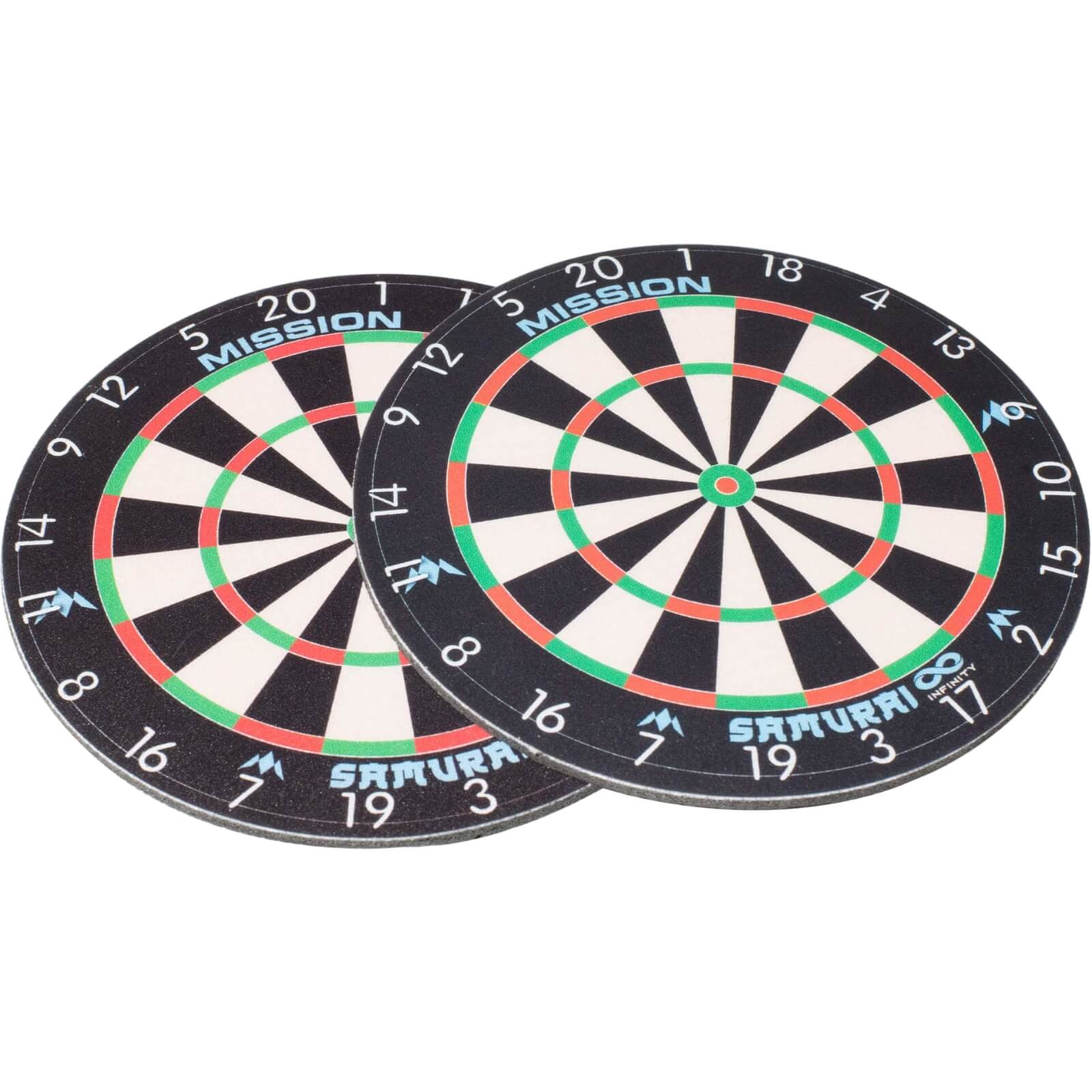 Other Accessories - Mission - Infinity Dartboard Coasters - 9.5cm - 2 Pack 