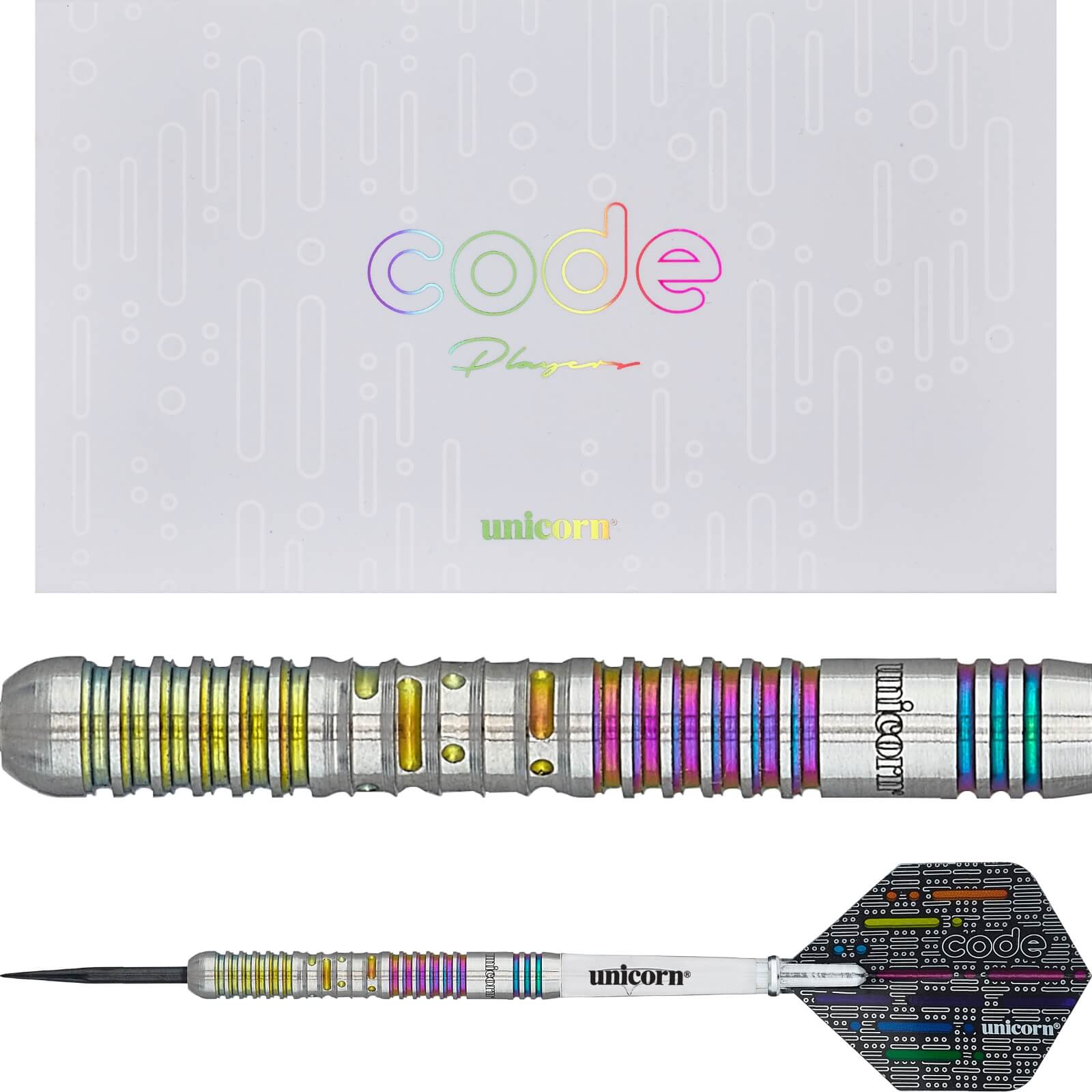 Darts - Unicorn - Code Chris Dobey Darts - Steel Tip - 90% Tungsten - 21g 23g 