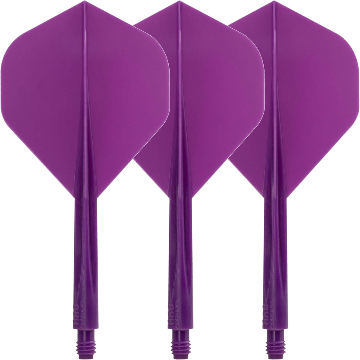 Dart Flights - Condor - Axe Standard Solid Colour - Big Wing Dart Flights - Integrated Flight &amp; Shaft System Short (21.5mm) / Purple