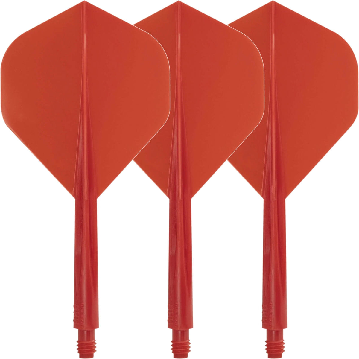 Dart Flights - Condor - Axe Standard Solid Colour - Big Wing Dart Flights - Integrated Flight &amp; Shaft System Short (21.5mm) / Red
