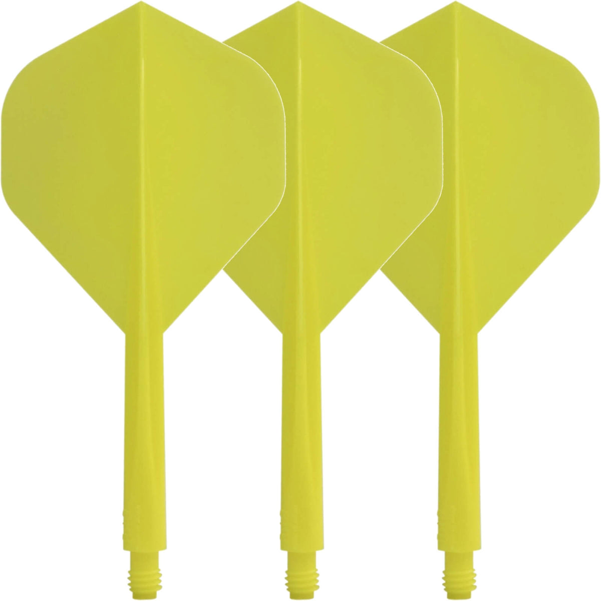 Dart Flights - Condor - Axe Standard Solid Colour - Big Wing Dart Flights - Integrated Flight &amp; Shaft System Short (21.5mm) / Yellow