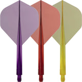 Condor - Axe Standard Transparent Colour - Big Wing Dart Flights - Integrated Flight & Shaft System -