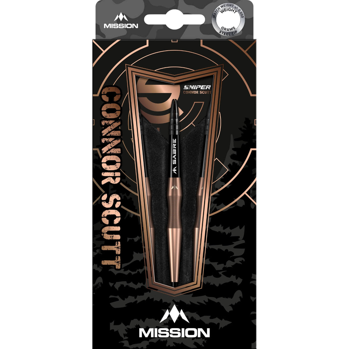 Darts - Mission - Connor Scutt V2 Darts - Steel Tip - 90% Tungsten - 22g 24g 