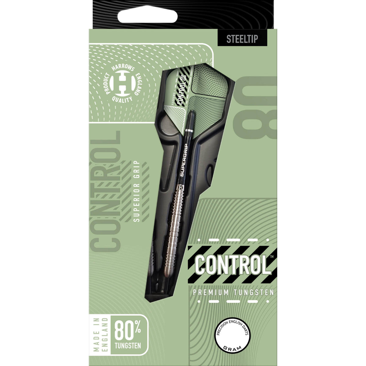 Darts - Harrows - Control Parallel Darts - Steel Tip - 80% Tungsten - 22g 23g 25g 