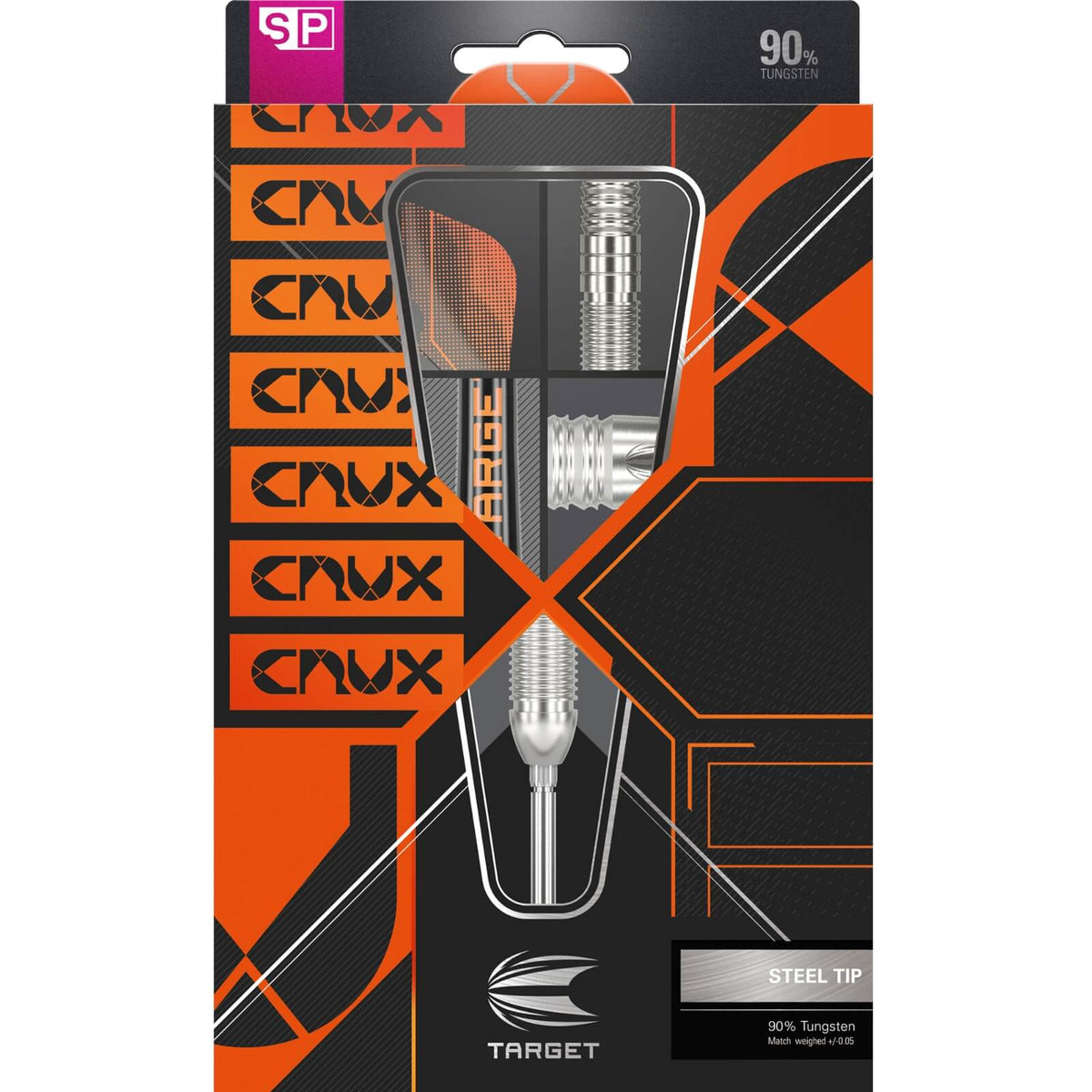 Darts - Target - Crux 03 Darts - Swiss Point - Steel Tip - 90% Tungsten - 22g 24g 26g 