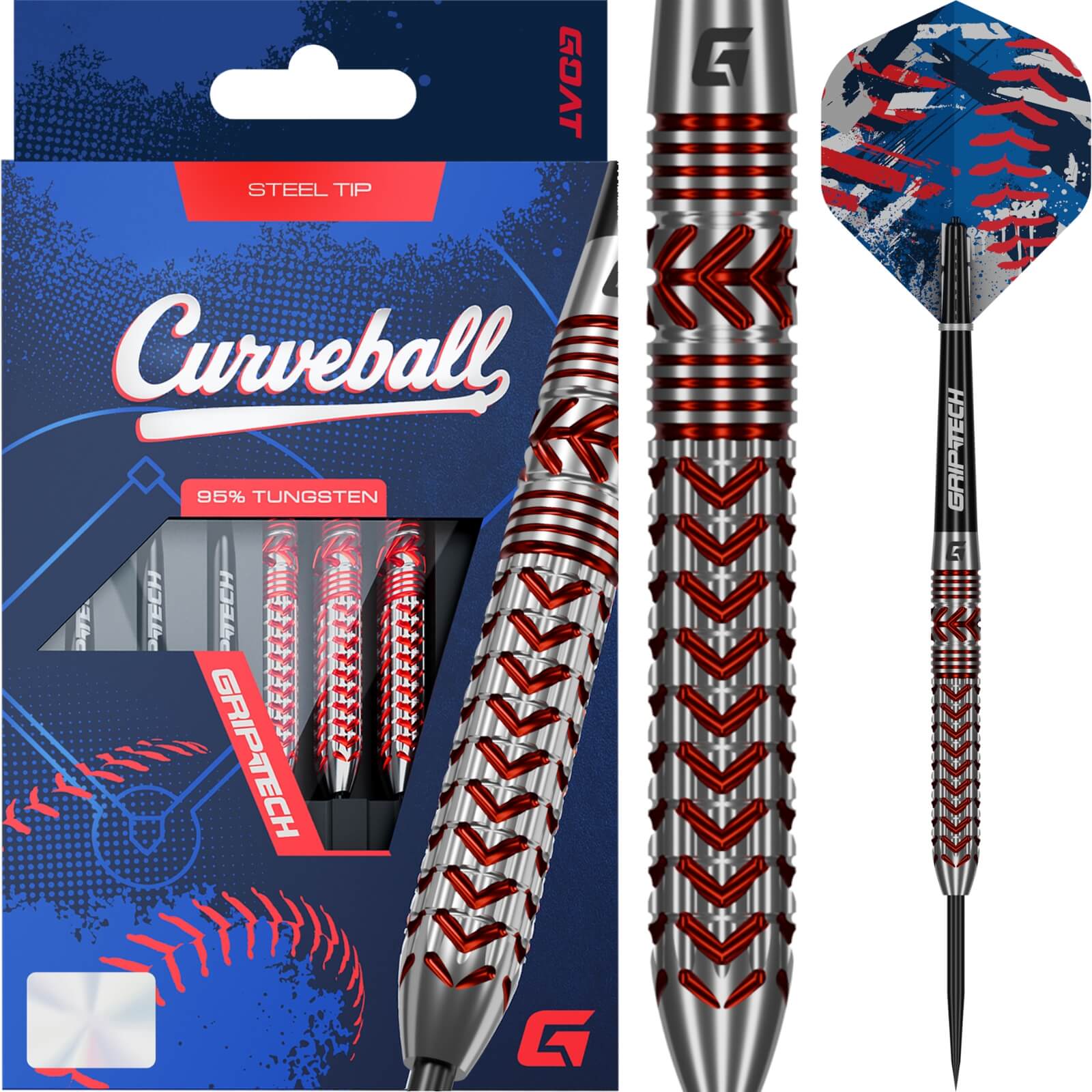 GOAT - Curveball Darts - 95% Tungsten - 21g 23g 25g -