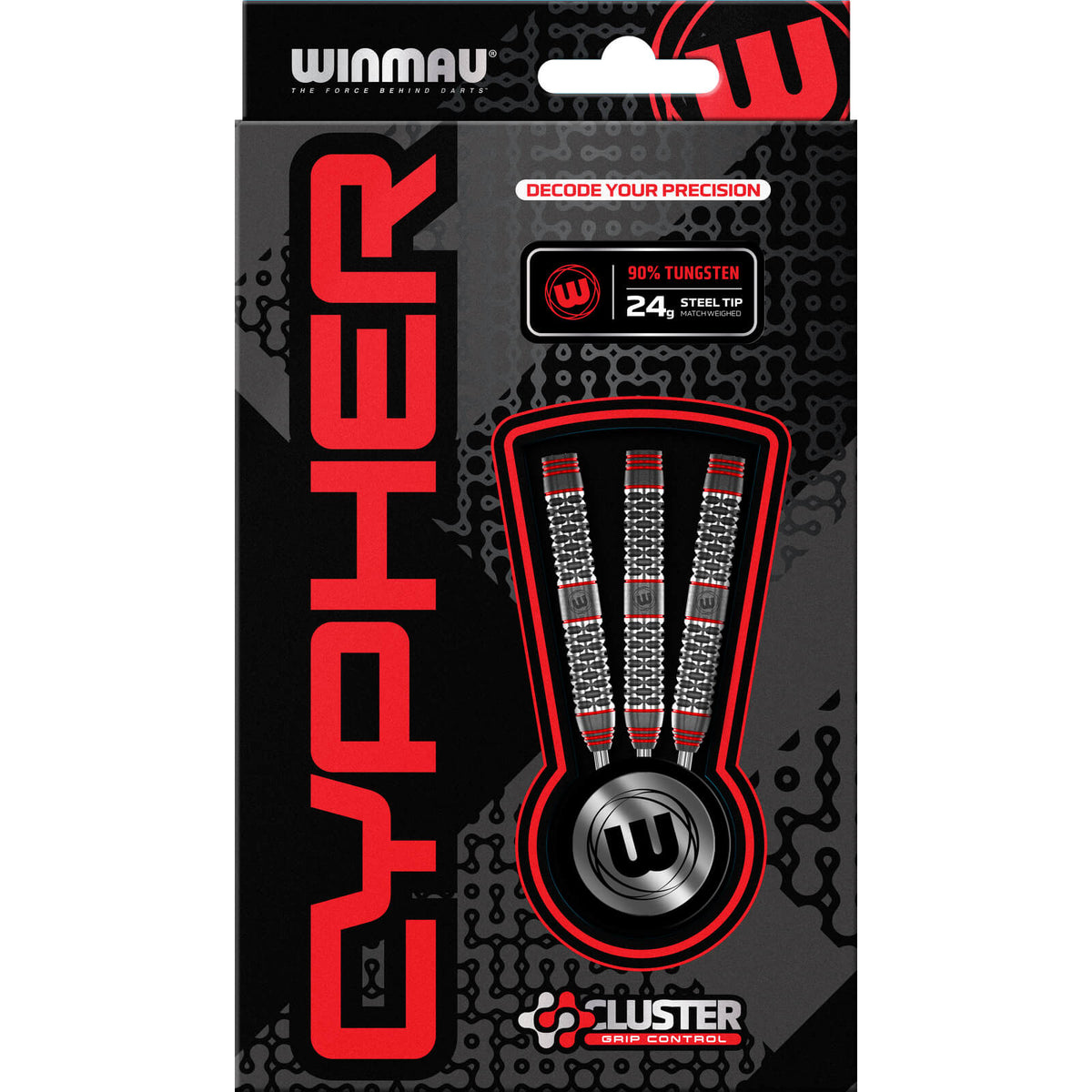 Darts - Winmau - Cypher Darts - Steel Tip - 90% Tungsten - 22g 24g 26g